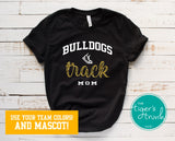 Track and Field Shirt | Mascot Shirt | Track Mom | Short-Sleeve Shirt