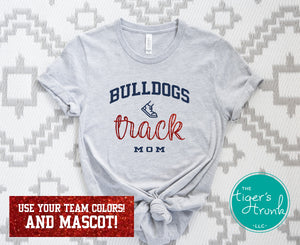 Track and Field Shirt | Mascot Shirt | Track Mom | Short-Sleeve Shirt