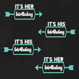 Birthday Shirts | Twin Shirts | It's Her Birthday | It's His Birthday | Short-Sleeve Shirts