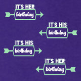 Birthday Shirts | Twin Shirts | It's Her Birthday | It's His Birthday | Short-Sleeve Shirts