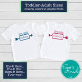 Birthday Shirts | Twin Shirts | It's Her Birthday | It's His Birthday | Short-Sleeve Shirts