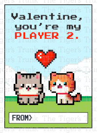 Valentine, You're My Player 2 printable Valentine card