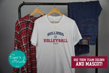 Volleyball Shirt | Mascot Shirt | Volleyball Dad | Short-Sleeve Shirt