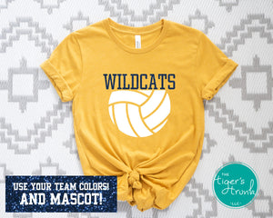 Volleyball Shirt | Mascot Shirt | Short-Sleeve Shirt