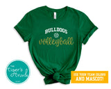 Volleyball Shirt | Mascot Shirt | Short-Sleeve Shirt