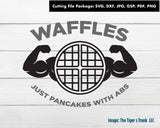 Cutting Files | Exercise Files | Waffles Just Pancakes with Abs | Instant Download