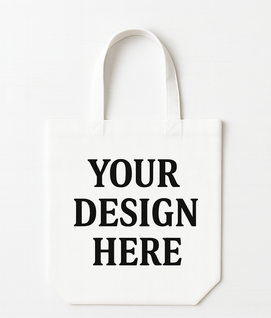White Canvas Tote Bag Mockup PNG