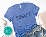 Human Rights Shirt | Political Activism Shirt | In Fear for Our Democracy I Dissent | Short-Sleeve Shirt