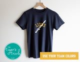 Band Shirt | Mascot Shirt | Woodwind Section | Flute | Short-Sleeve Shirt