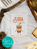 Bus Driver Appreciation Day | You are Soda Lightful | Instant Download | Printable Card