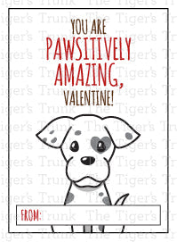 So Doggone Cute Valentine cards featuring adorable puppies, perfect for classroom exchanges and Valentine’s celebrations.