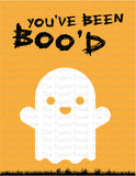 Halloween You've Been Booed Sign | You've Been Boo'd | Instant Download | Printable Sign