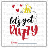 Let's Get Buzzy printable Valentine tags