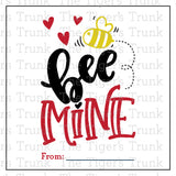 Bee Mine printable Valentine tags