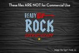 Ready to Rock Second Grade cutting file package (SVG, DXF, JPG, GSP, PDF, PNG)