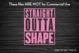 Cutting Files | Exercise Files | Straight Outta Shape | Instant Download