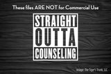 Cutting Files | Retirement Files | Straight Outta Counseling | Instant Download