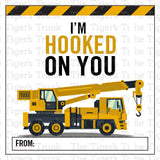 I'm Hooked on You printable Valentine card
