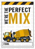 We're The Perfect Mix printable Valentine card