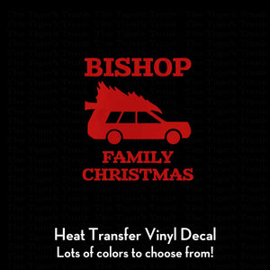 Christmas Family Vacation heat transfer vinyl decal