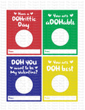 Play-Doh printable Valentine cards
