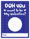 DOH you want boe be my Valentine? printable Valentine card