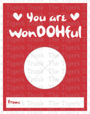 Yo Are WonDOHful printable Valentine card