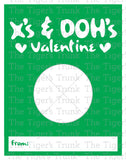 X's & DOH's Valentine printable Valentine card