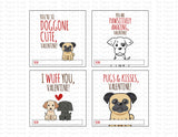Puppy Dog Printable Valentine Cards