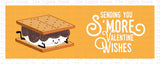 Sending You S'More Valentine Wieshes printable Valentine card