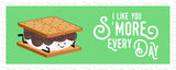 I Like You S'more Every Day printable Valentine card