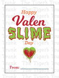 Happy ValenSlime Day printable Valentine card