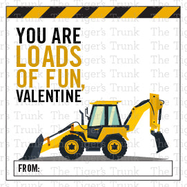 You Are Loads of Fun, Valentine printable Valentine tag
