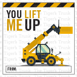 You Life Me Up printable Valentine tag