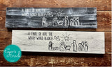 A Thrill of Hope Nativity Scene hand-painted wooden sign