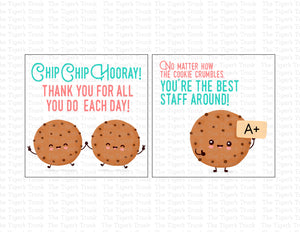 Cookie Appreciation Instant Download Printable Tags