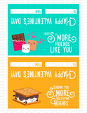 S'Mores printable Valentine cards