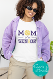 Baseball Shirt | Softball Shirt | Mom of a Senior | Class of 2024 | Short-Sleeve Shirt