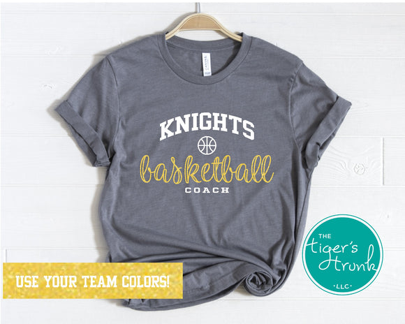 Basketball Shirt | Mascot Shirt | Basketball Coach | Short-Sleeve Shirt
