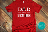 Basketball Shirt | Dad of a Senior | Class of 2024 | Short-Sleeve Shirt