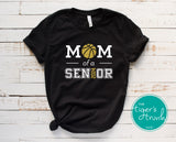 Basketball Shirt | Mom of a Senior | Class of 2024 | Short-Sleeve Shirt
