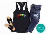 Bottles and Glasses Pride tank top