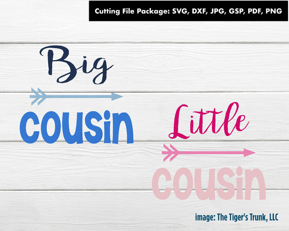 Cutting File Package | Cousin Cutting Files | Big Cousin | Little Cousin | Instant Download