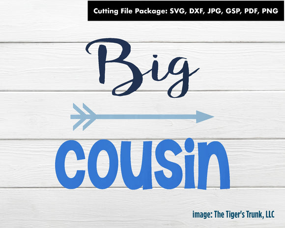 Cutting File Package | Cousin Cutting Files | Big Cousin | Instant Download