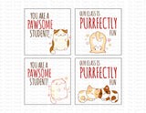 Kitty Cat Valentine Cards from Teacher Instant Download Printable Valentine Tags