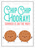 End of the School Year Card | Gift from Teacher to Students | Chip Chip Hooray Summer is On the Way | Instant Download | Printable Card