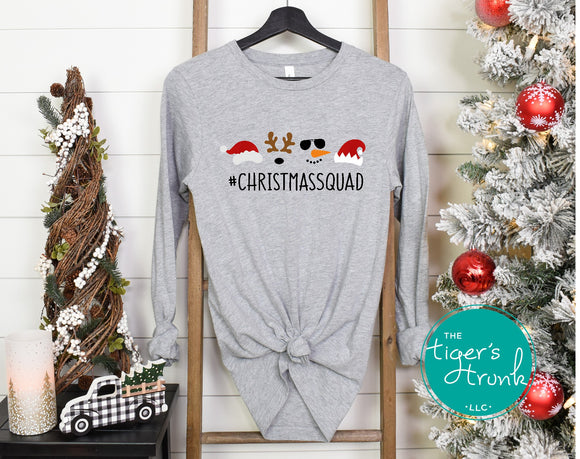 Christmas Shirt | Christmas Squad #Christmassquad | Short-Sleeve Shirt | Long-Sleeve Shirt | Sweatshirt