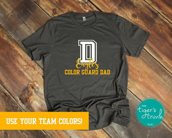 Color Guard Dad Mascot Shirt