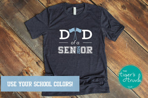 Color Guard Dad of a Senior 2024 short-sleeve shirt