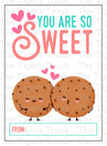 You Are So Sweet printable Valetentine card